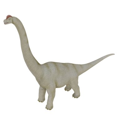 Gerçekçi brachiosaurus dinozor modeli.