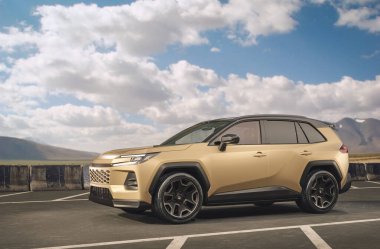 Markasız bir SUV 'un 3 boyutlu görüntülemesi