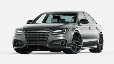 Markasız, jenerik konsept bir arabanın 3 boyutlu çizimi