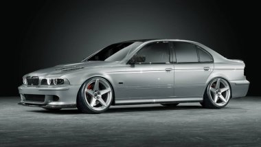 Markasız, jenerik konsept bir arabanın 3 boyutlu çizimi