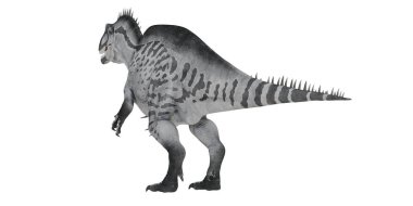 Bir seratosaurus dinozorunun resimli yan görüntüsü