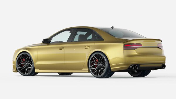 3D rendering of a brand-less generic concept car