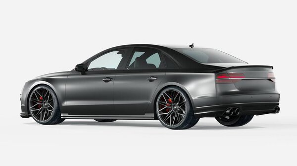 3D rendering of a brand-less generic concept car