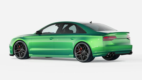 3D rendering of a brand-less generic concept car