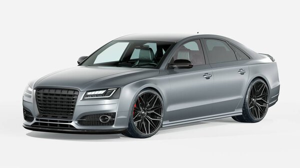 3D rendering of a brand-less generic concept car