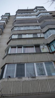 Modern şehir apartmanı dış görünüş