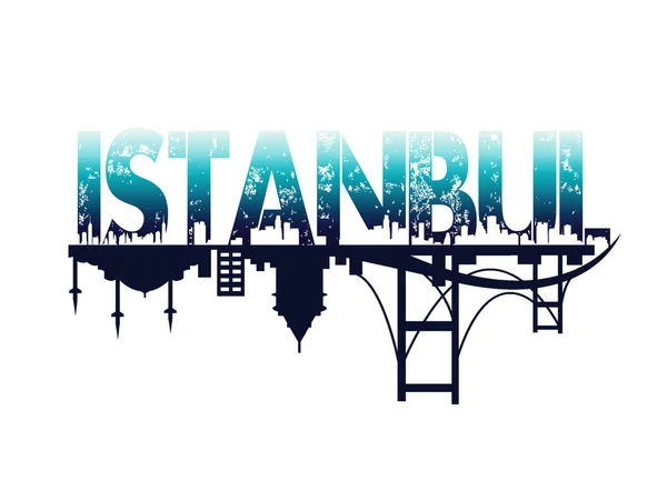 Stanbul Grafiği Stanbul Posteri — Stok fotoğraf