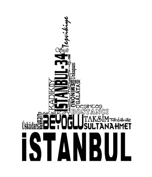 Stanbul Grafiği Stanbul Posteri — Stok fotoğraf