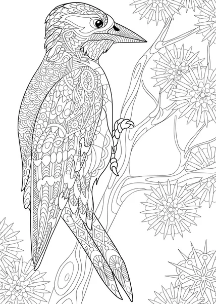 Pic stylisé Zentangle — Image vectorielle