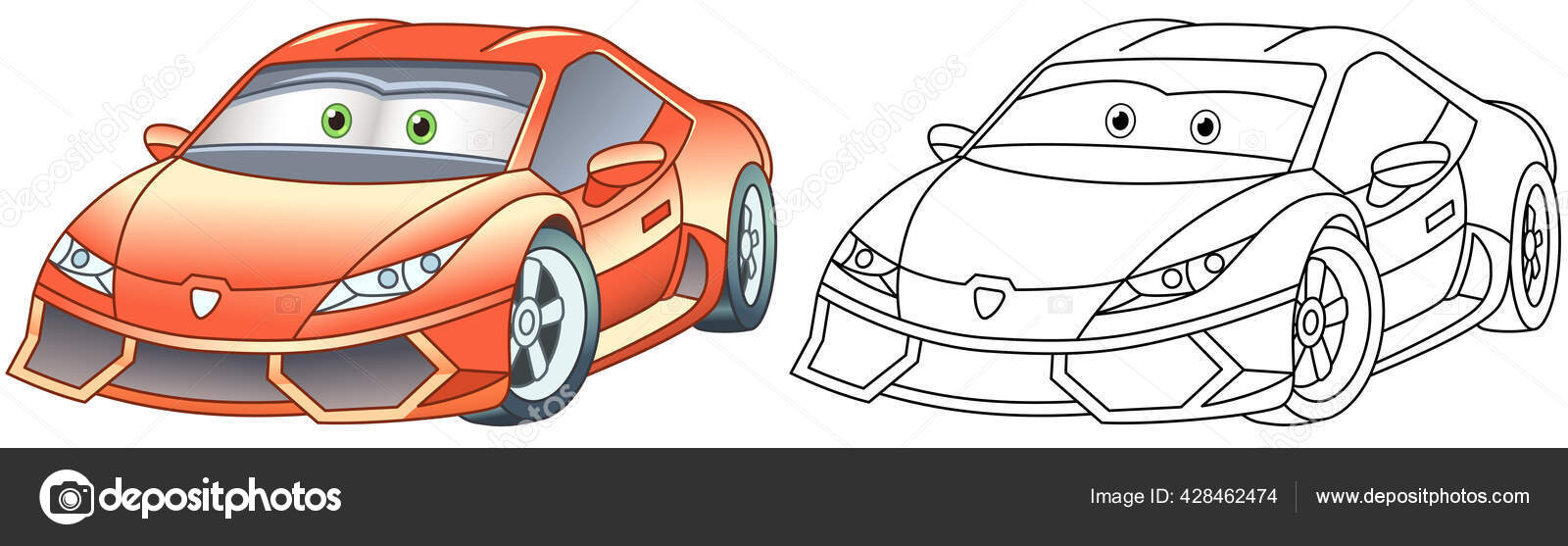 Desenhos Para Pintar e Colorir Carros - Imprimir Desenho 019