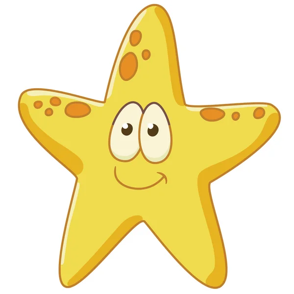 Starfish está feliz — Vetor de Stock