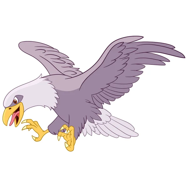 Dangerous eagle — Stock Vector