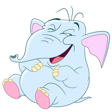 cute funny elephant clipart