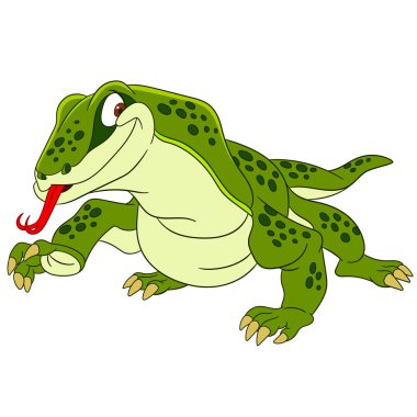 sevimli çizgi komodo