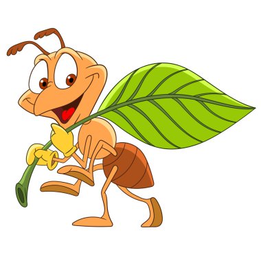 sevimli çizgi karınca