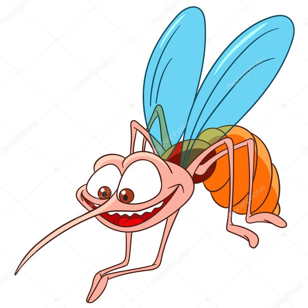 cute cartoon mosquito