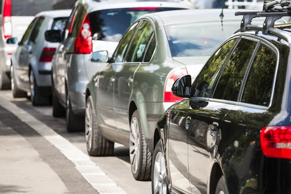 Auto nel traffico . — Foto Stock