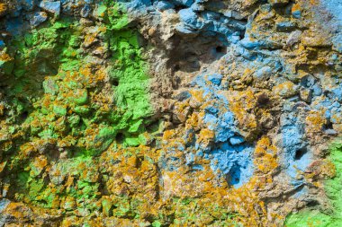 Farklı boya boyalı duvar