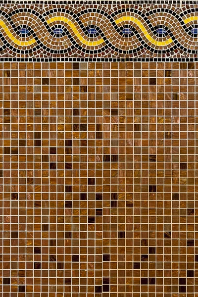 Mosaico azulejos con adorno — Foto de Stock