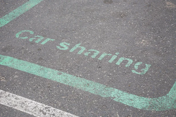 Car sharing sign. — Stock Photo, Image