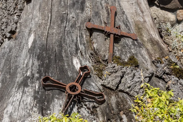 Винтажный христианский крест . — стоковое фото
