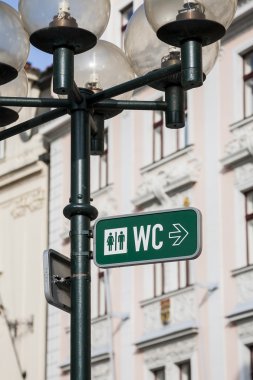 WC sembolleri. Tuvalet simgesi.