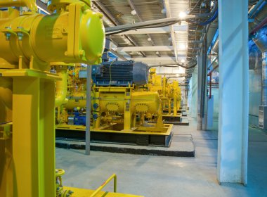 Gaz türbin istasyonu geçen gaz