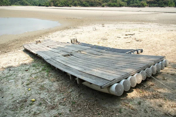 Lago Sequía Tierra Guantian Tainan Taiwán Llamado Lago Los Sueños —  Fotos de Stock