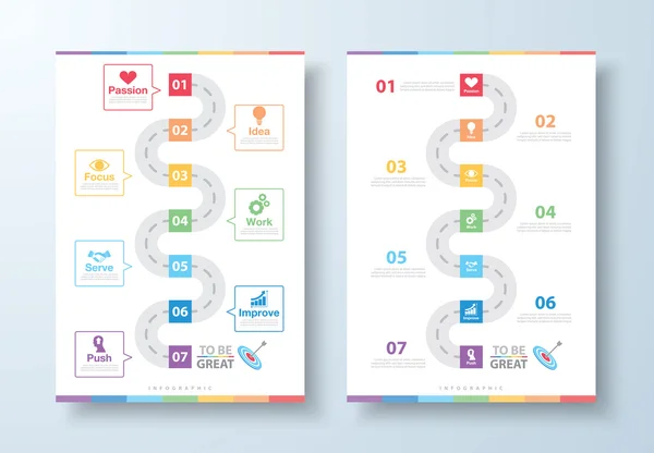 Façon d'être une grande infographie — Image vectorielle