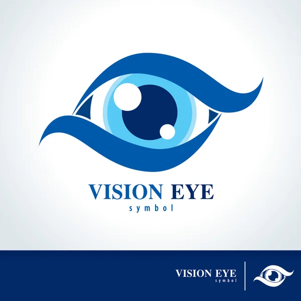 Vision eye symbol icon — Stock Vector