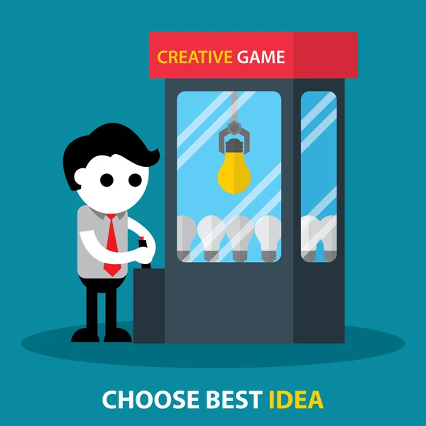 Choose best idea — Stock Vector