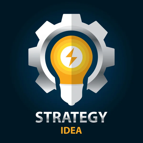 Ideia de estratégia —  Vetores de Stock