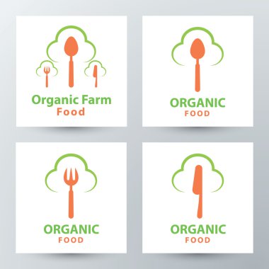 Organic food symbol icon