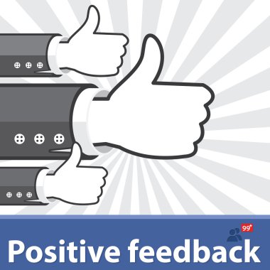 Olumlu geribildirim arka plan