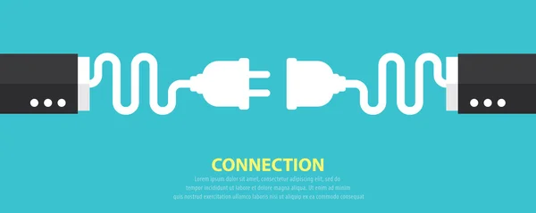 Verbinding concept achtergrond — Stockvector