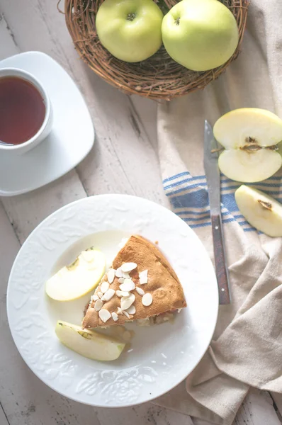 Tarta de manzana casera — Foto de Stock