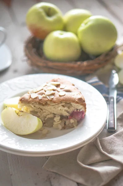 Tarte aux pommes maison — Photo