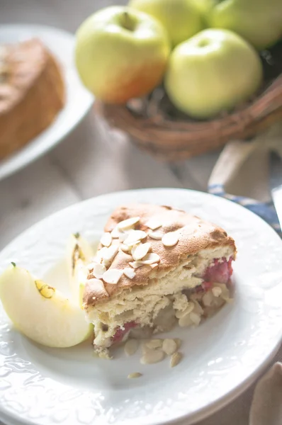 Tarta de manzana casera — Foto de Stock