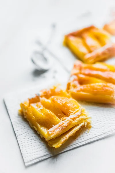 Apple tart on white background — Stock Photo, Image