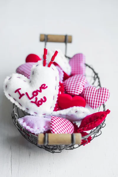De dag van Valentijnskaarten ornamenten — Stockfoto