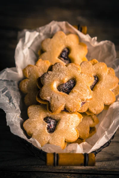 Szív cookie-k — Stock Fotó