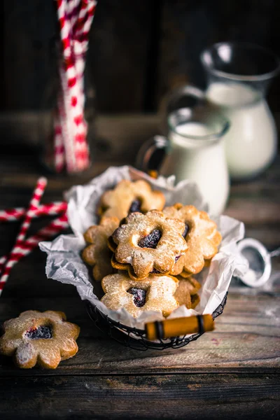 Biscotti al cuore — Foto Stock