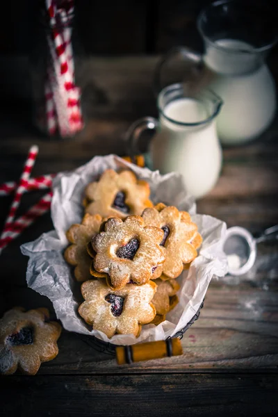 Biscotti al cuore — Foto Stock