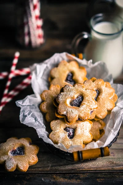 Szív cookie-k — Stock Fotó