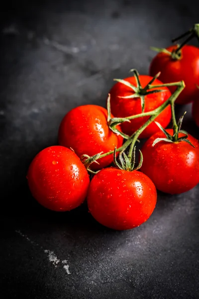 Tomates cherry en la vid — Foto de Stock