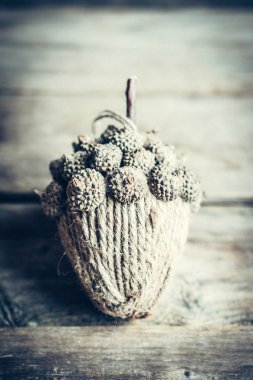 Rustik ahşap arka plan christmas dekorasyon