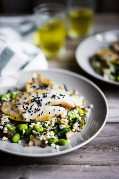 Filet de poisson blanc grillé — Photo