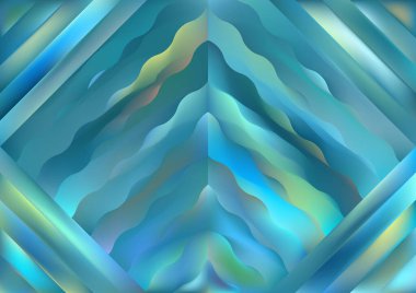 Bulanık cam efektli soyut mavi arkaplan, hareket desenli şablon, bulanık parlak desen