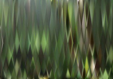 Bulanık cam efektli soyut arkaplan, hareket desenli şablon, yeşil arka planda rastgele bulanık desen.