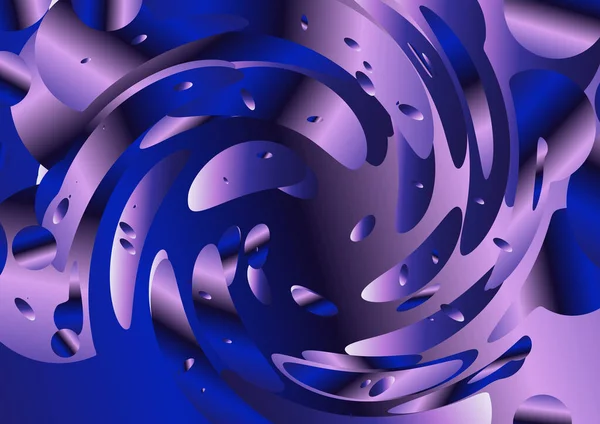 Fond Bleu Abstrait Avec Effet Verre Flou Modèle Avec Texture — Image vectorielle